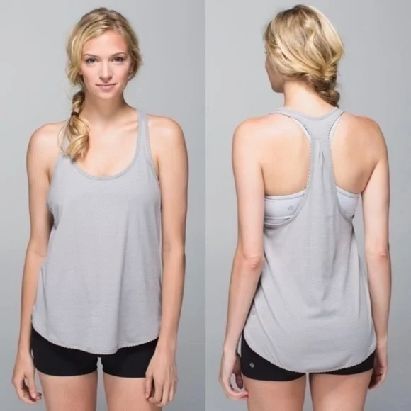 Lululemon 105 F Singlet Heathered Medium Grey - Picture 3 of 9